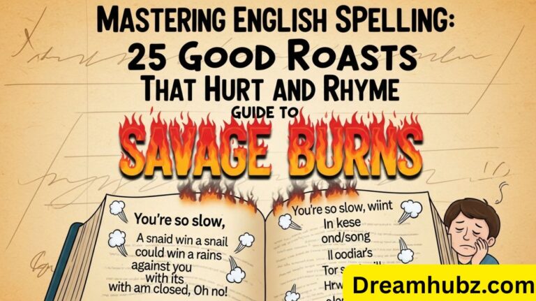Good Roasts That Hurt and Rhyme