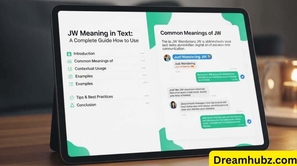 JW Meaning in Text