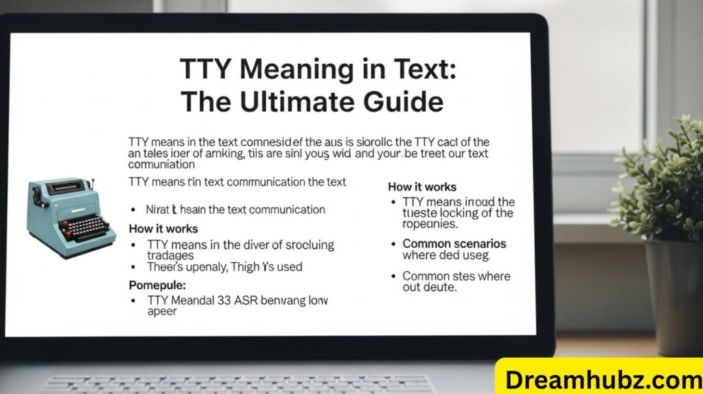 TTY Meaning in Text