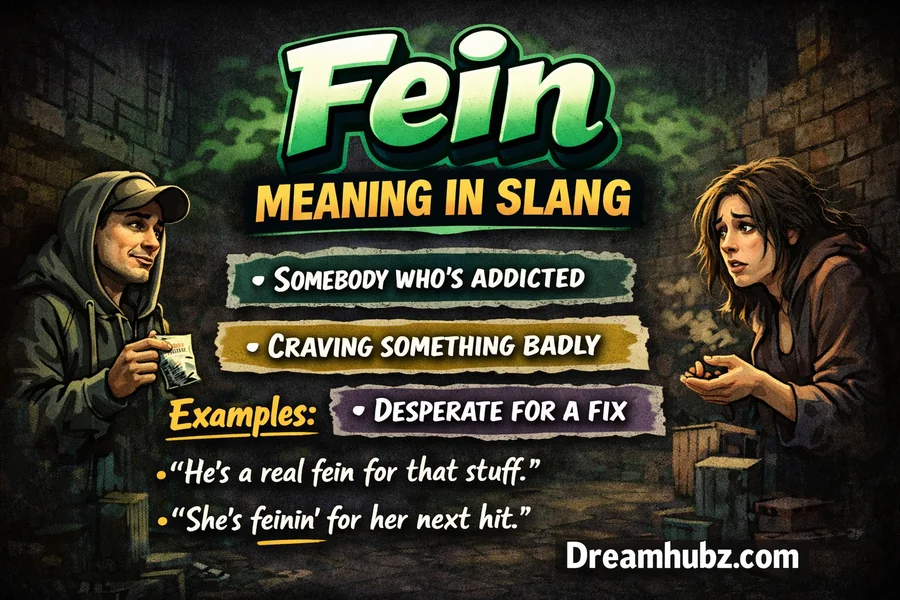 Fein Meaning in Slang