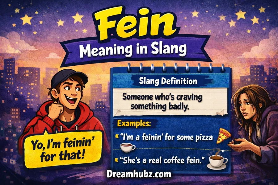 Fein Meaning in Slang